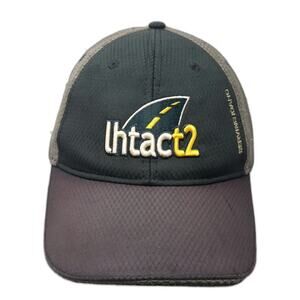 Quake City Caps Baseball Cap Black Gray One Size Strapback Idaho LHTAC T2 Hat